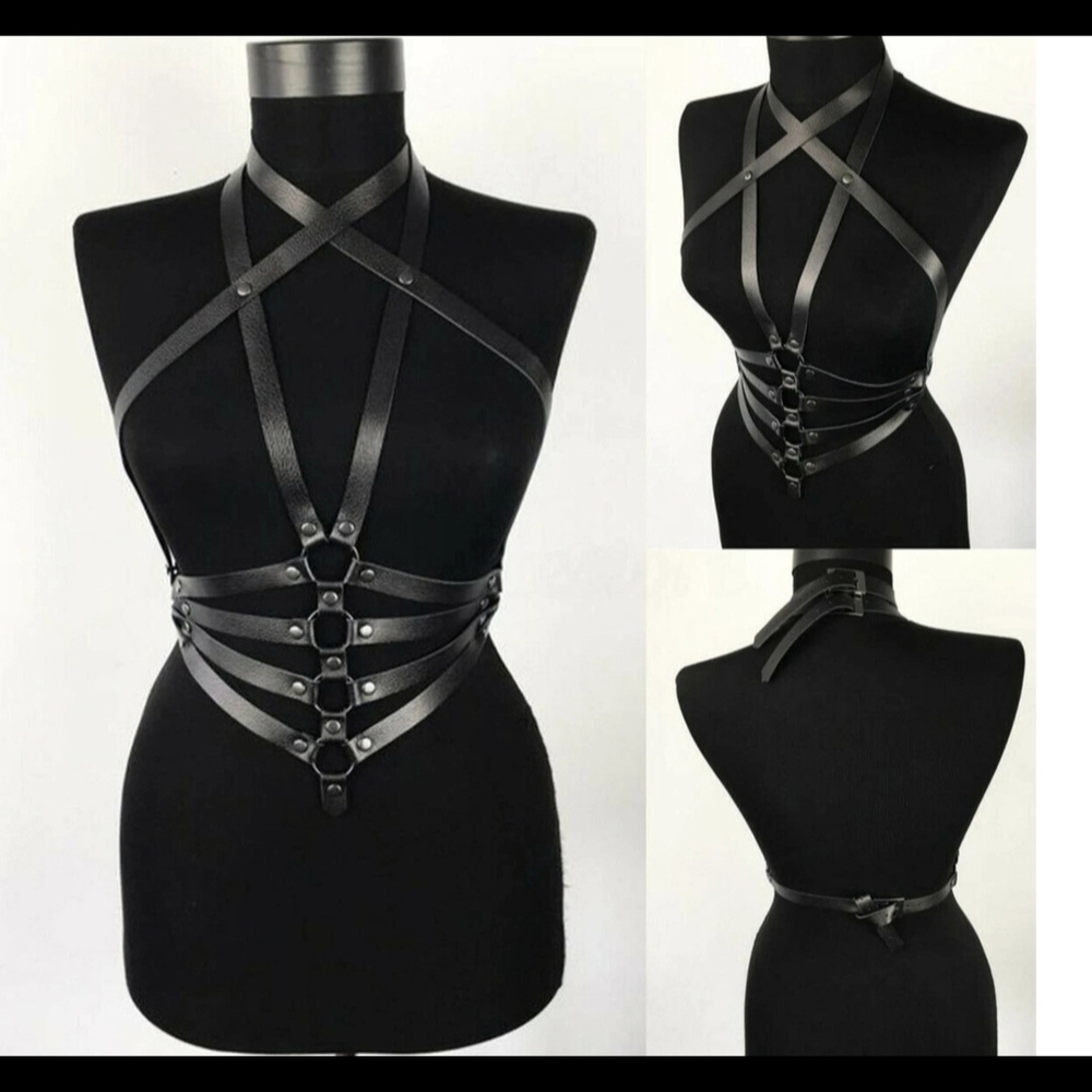 Women's Black Harness Belt